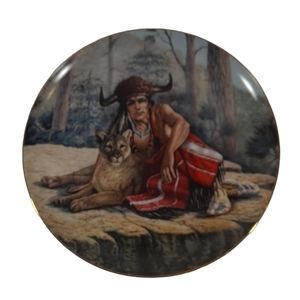 Vintage Perillo Plate 1984 Chief Tecumseh 3rd Issue Chieftains II Signed